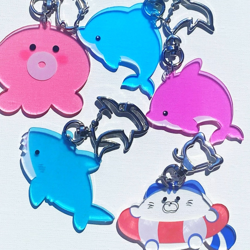 海のお友だちアクリルキーホルダー