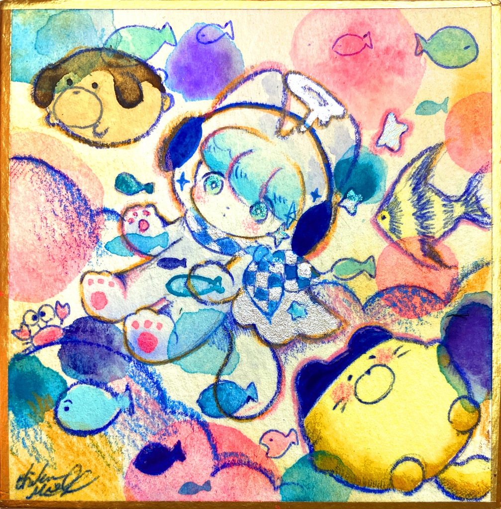 ミニ原画① そらのむこう