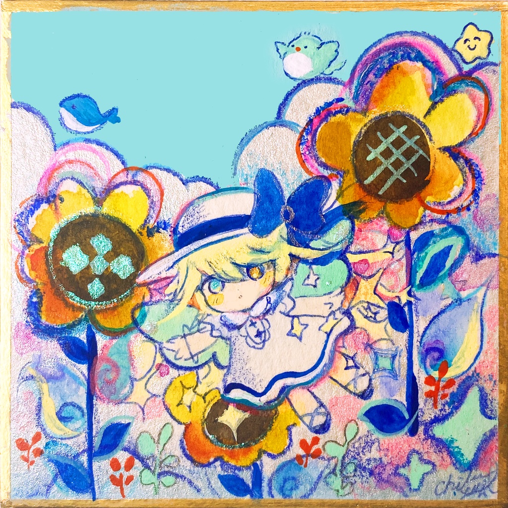 ミニ原画② ひまわり