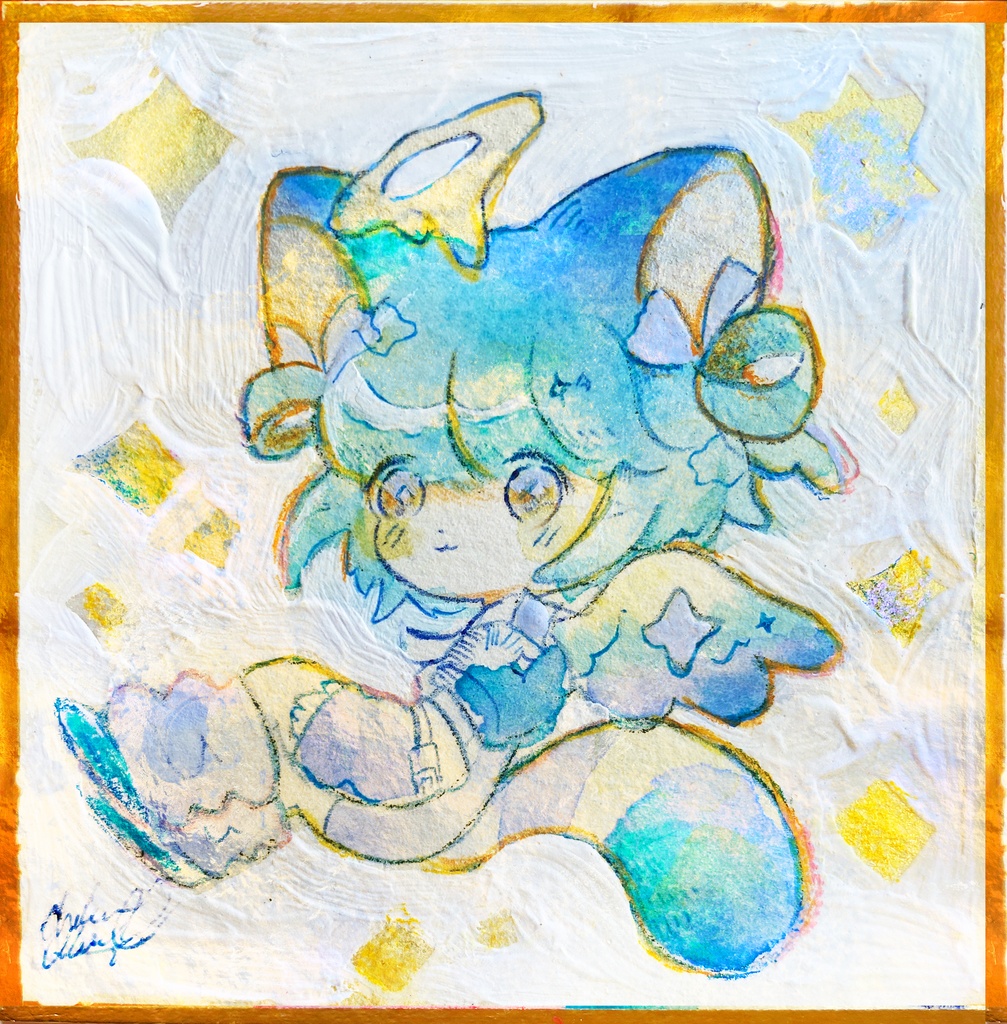 ミニ原画⑤　ルリトウワタ