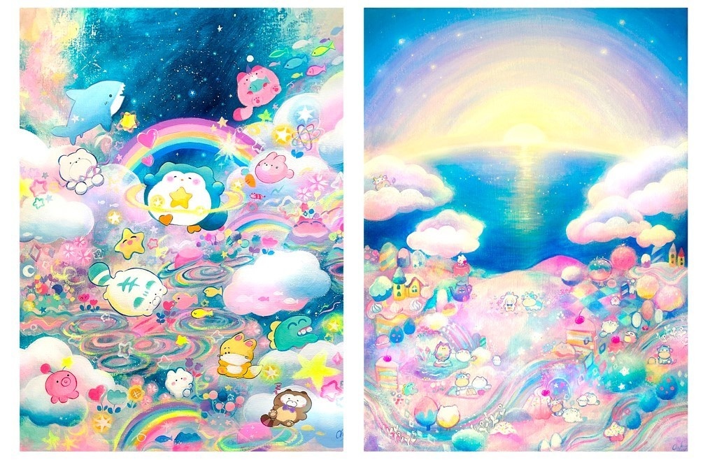 【ランダムくじ/セット】手作りクリスマスカード、ポスカ&ステッカー2枚