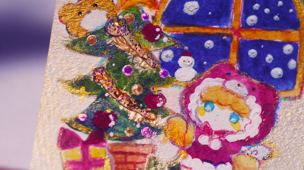 編集中③ ツリーの飾りつけ