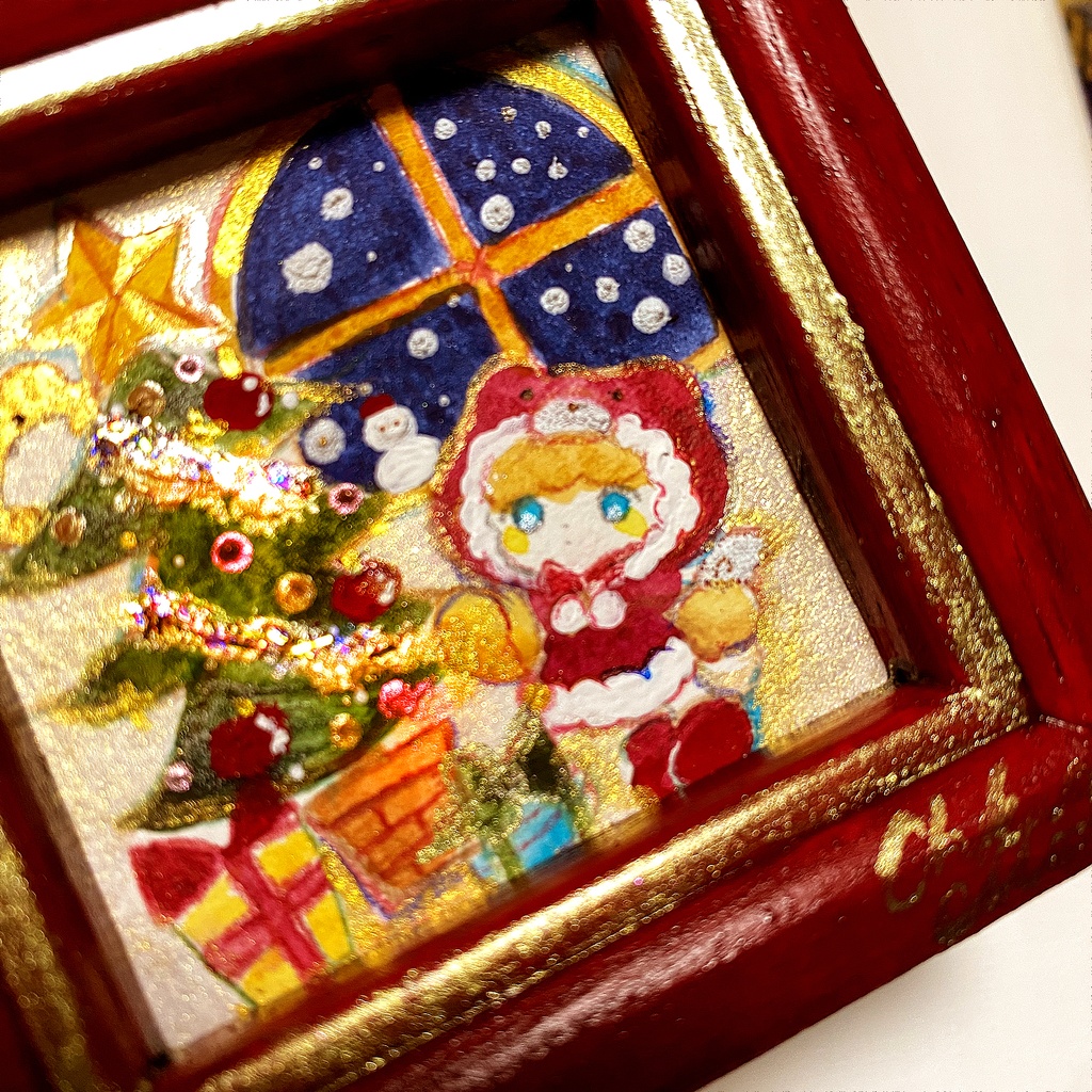 編集中③ ツリーの飾りつけ