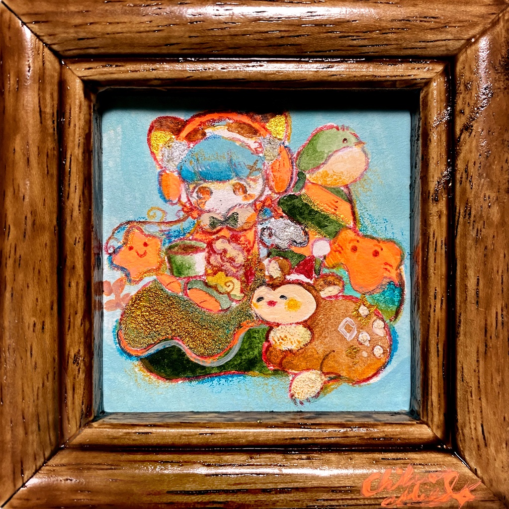 原画② くつろぎお茶タイム