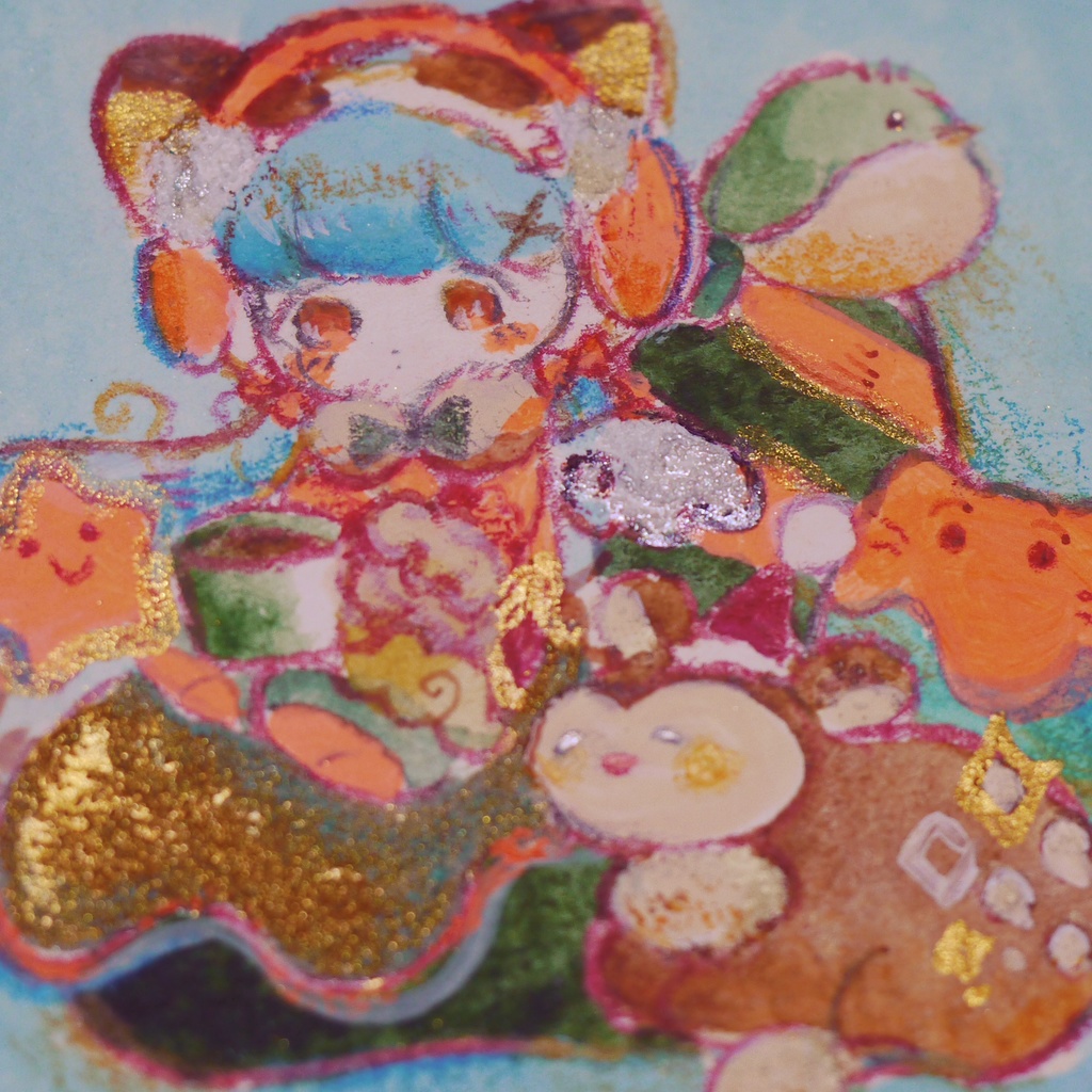 原画② くつろぎお茶タイム