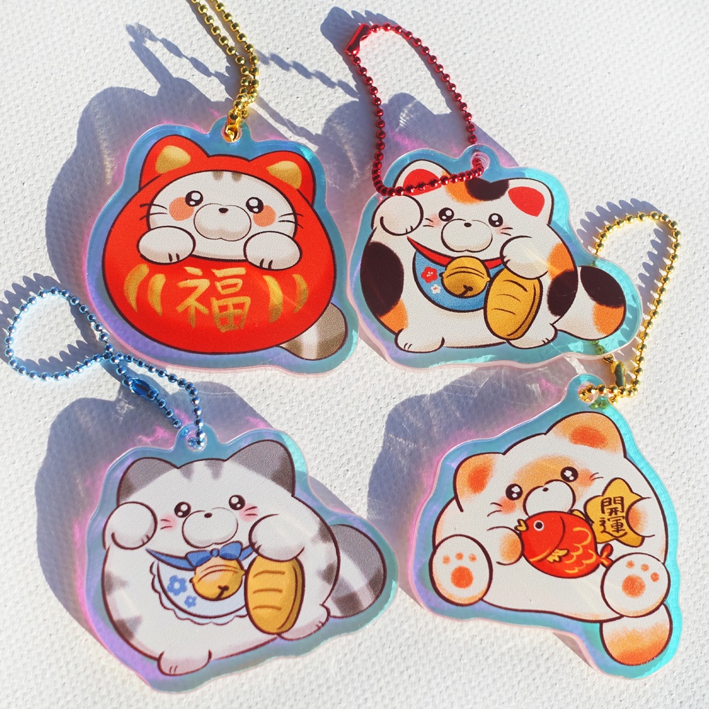 【ランダムくじ】ねこアクキーガチャ