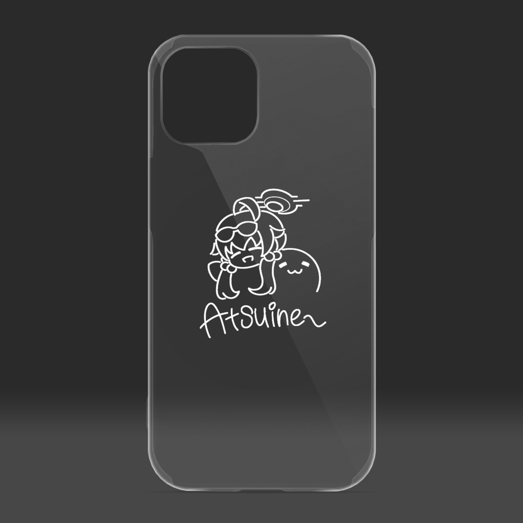 小鳥遊ホシノ(ブルアカ) あついね〜クリアスマホケース