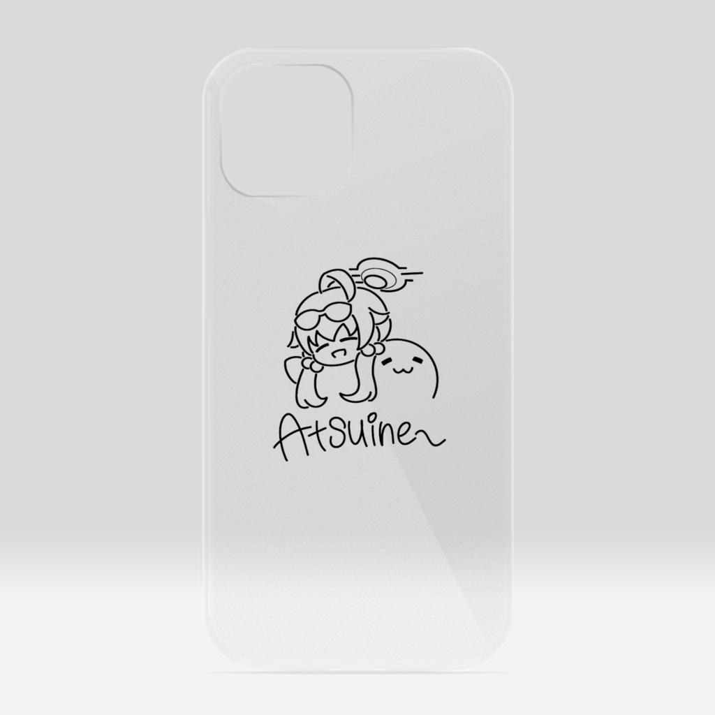 小鳥遊ホシノ(ブルアカ) あついね〜クリアスマホケース