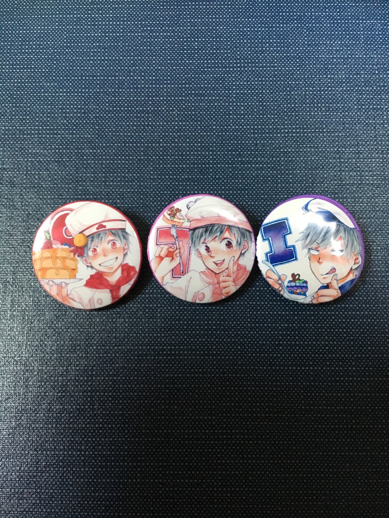 スイーツ松缶バッチ