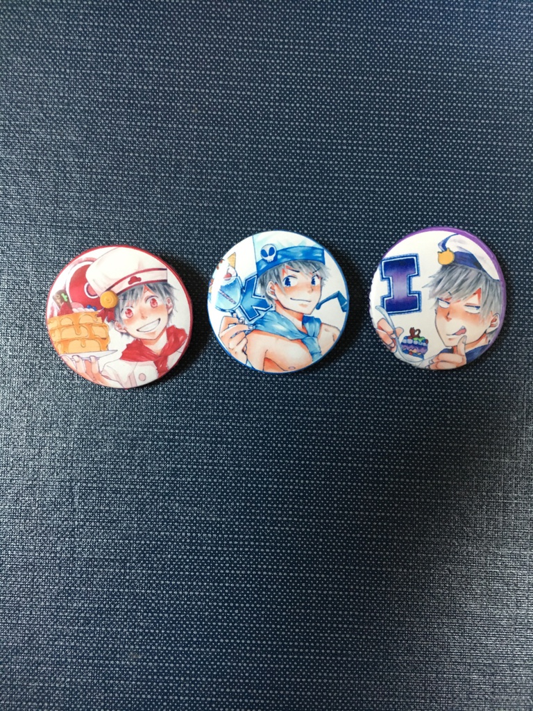 スイーツ松缶バッチ