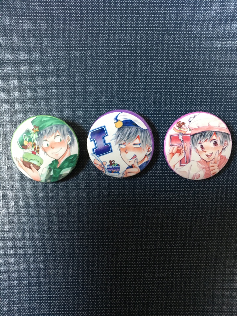 スイーツ松缶バッチ