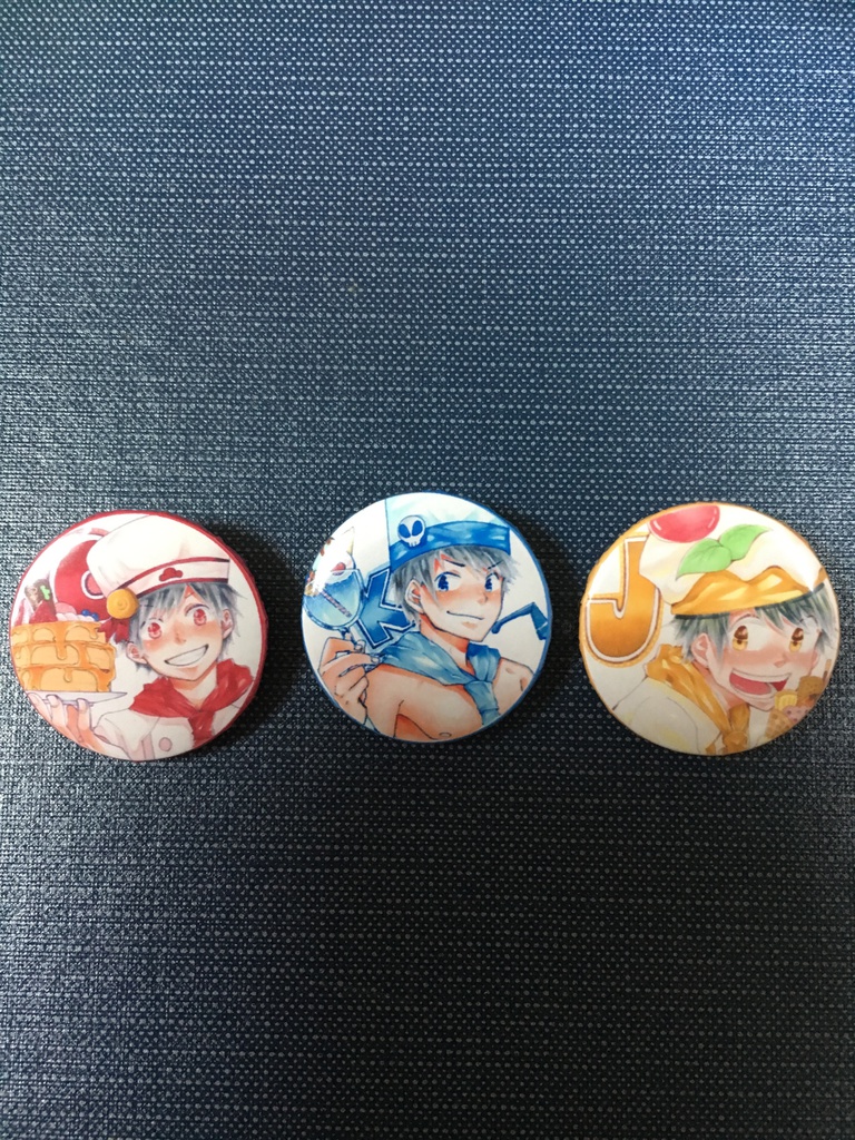 スイーツ松缶バッチ