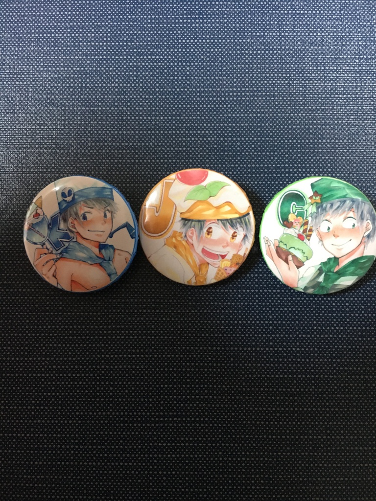 スイーツ松缶バッチ