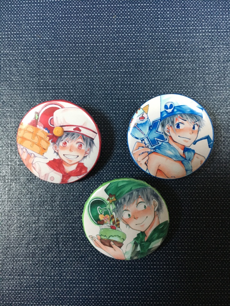 スイーツ松缶バッチ