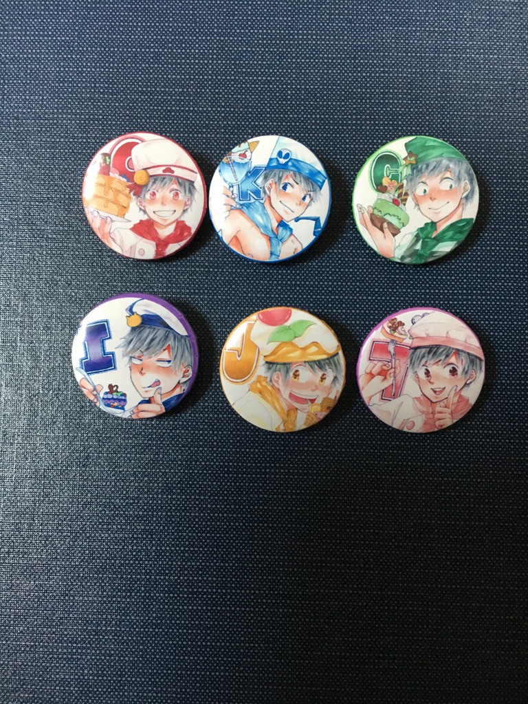 スイーツ松缶バッチ