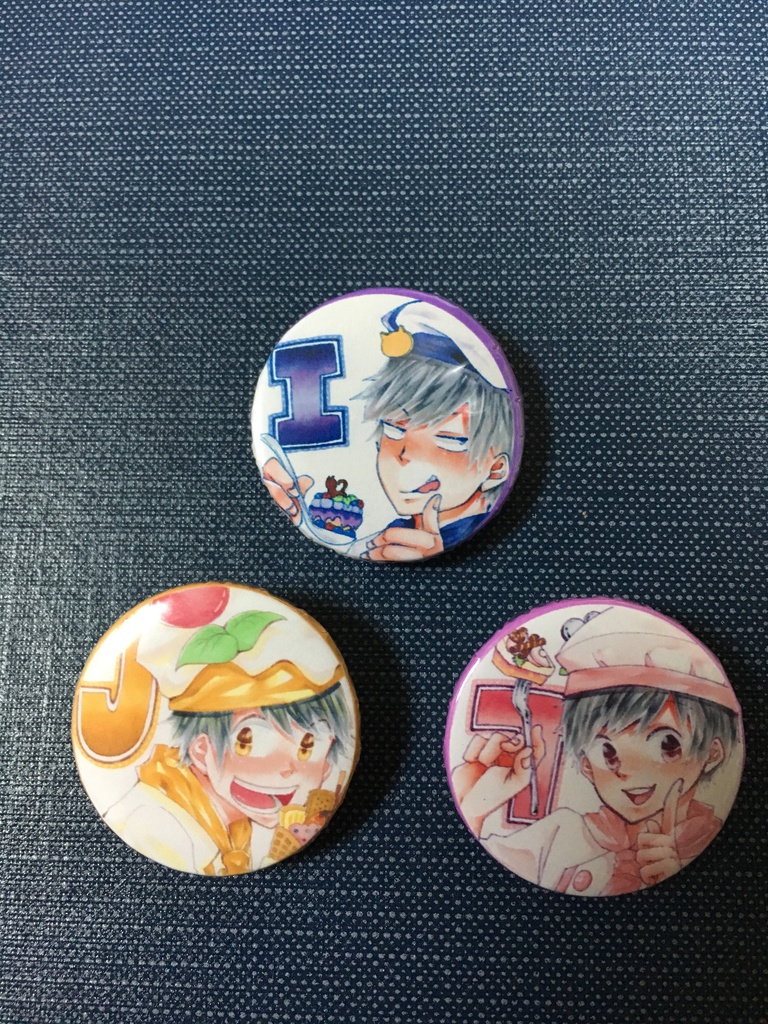 スイーツ松缶バッチ