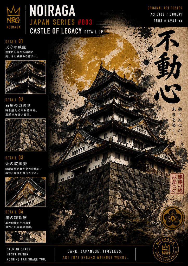 CASTLE OF LEGACY|NOIRAGA JAPAN SERIES #003|A3 Digital Art Pos