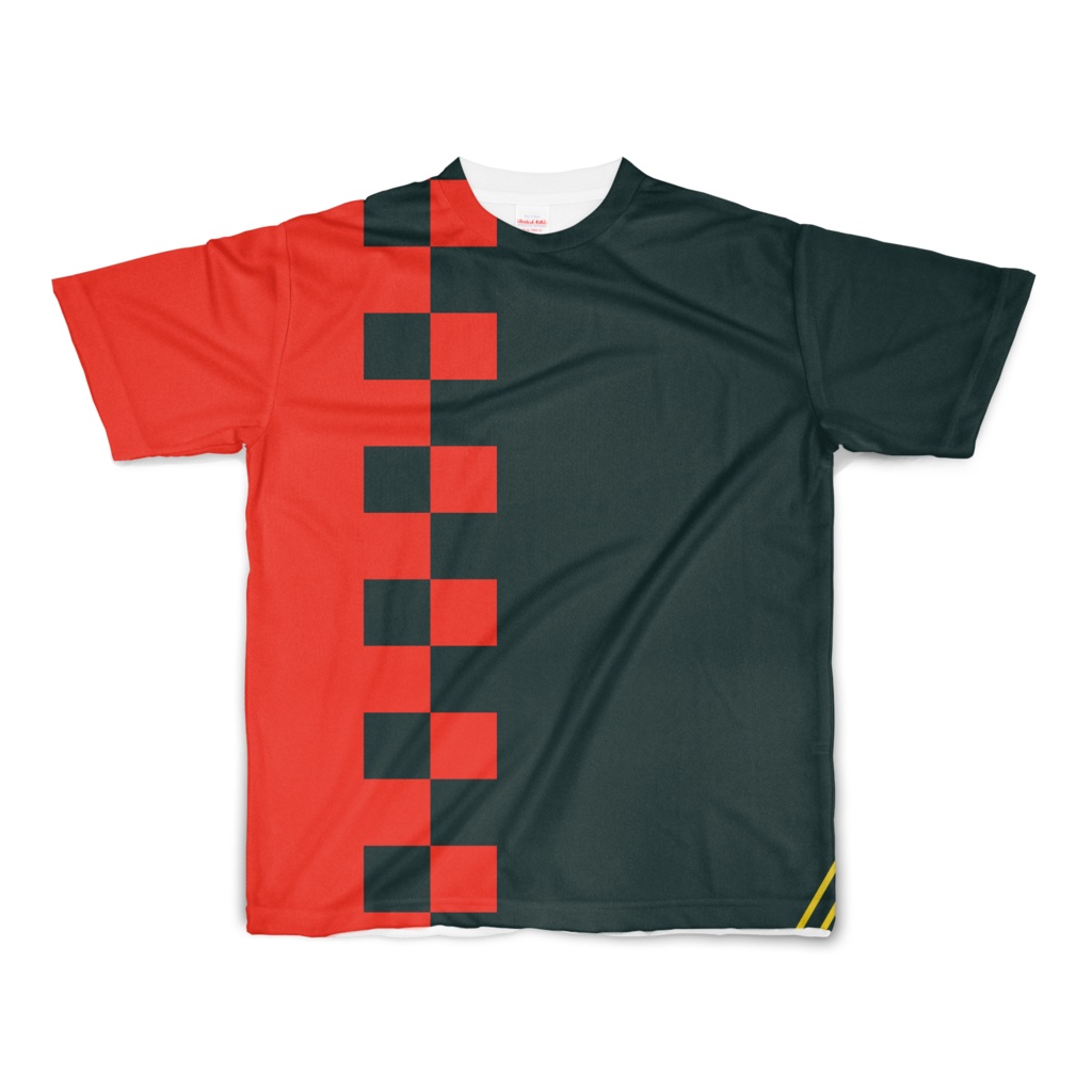 【Tシャツ】赤黒ドット