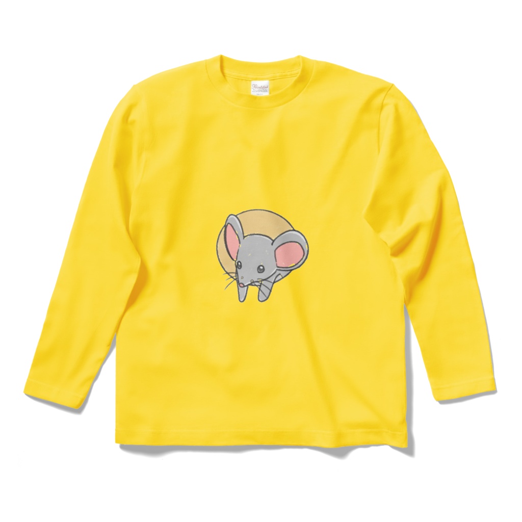 【Tシャツ】チーズが好きなねずみ(正面のみ)