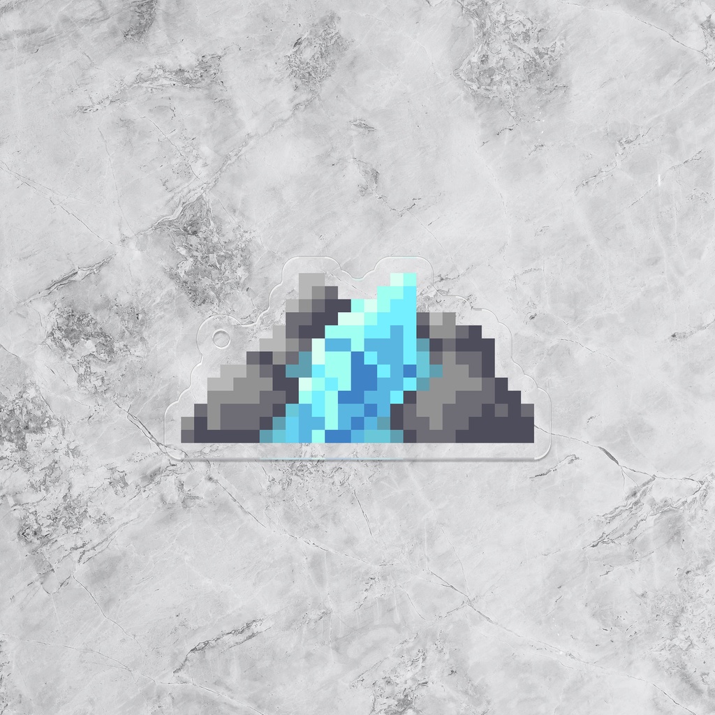 ドットクリスタル(青)