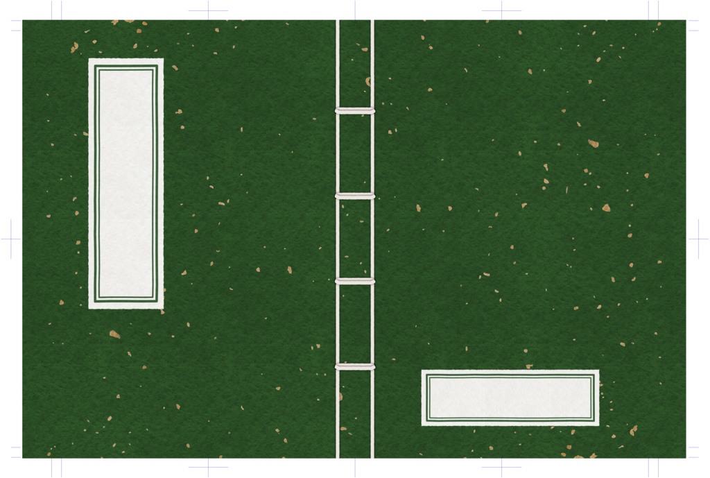 【FREE】和綴風同人誌表紙素材セット