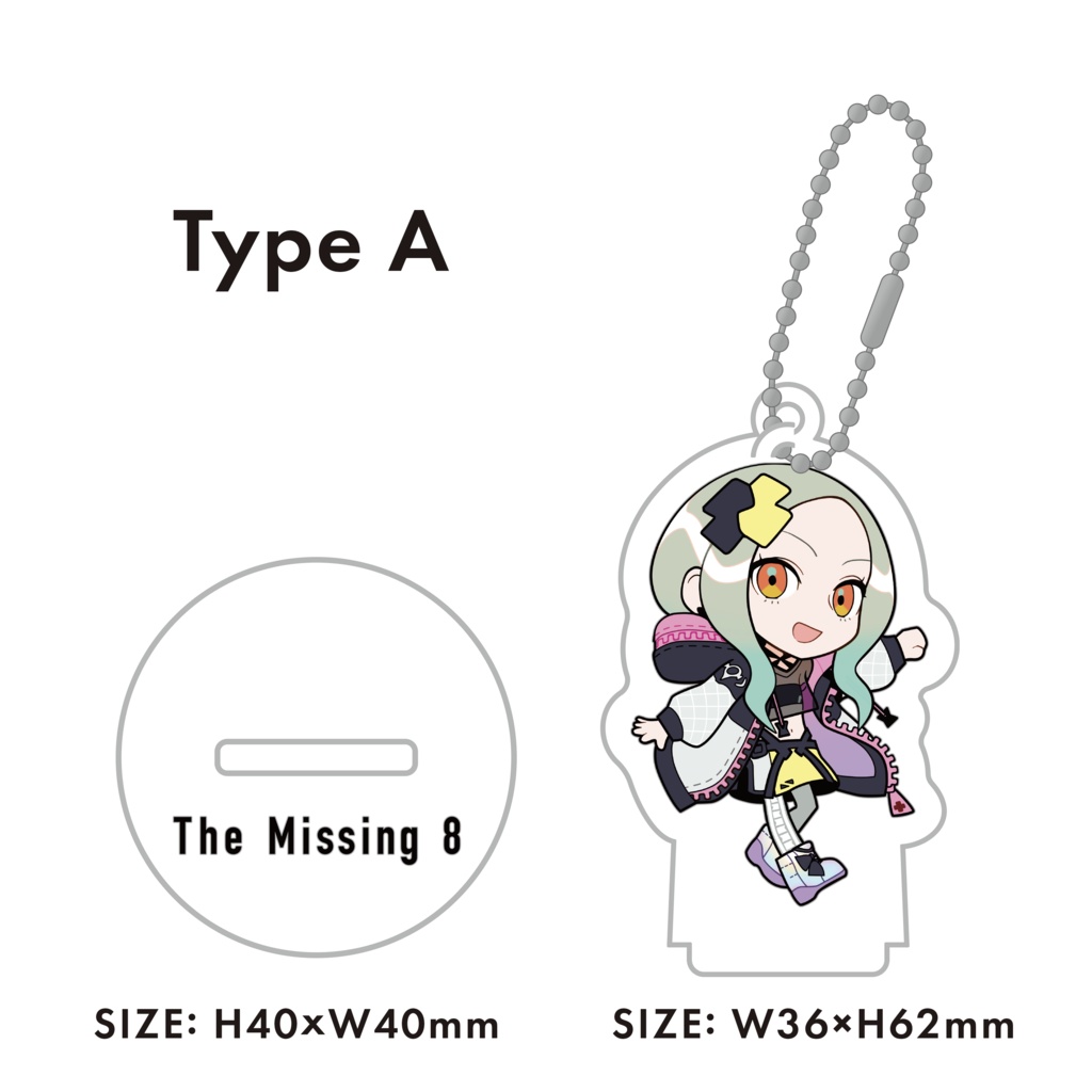 「The Missing 8」アクリルスタンド(キーホルダー) - 「FUZI」描き下ろしSDデザイン Acrylic Stand(Keychain)