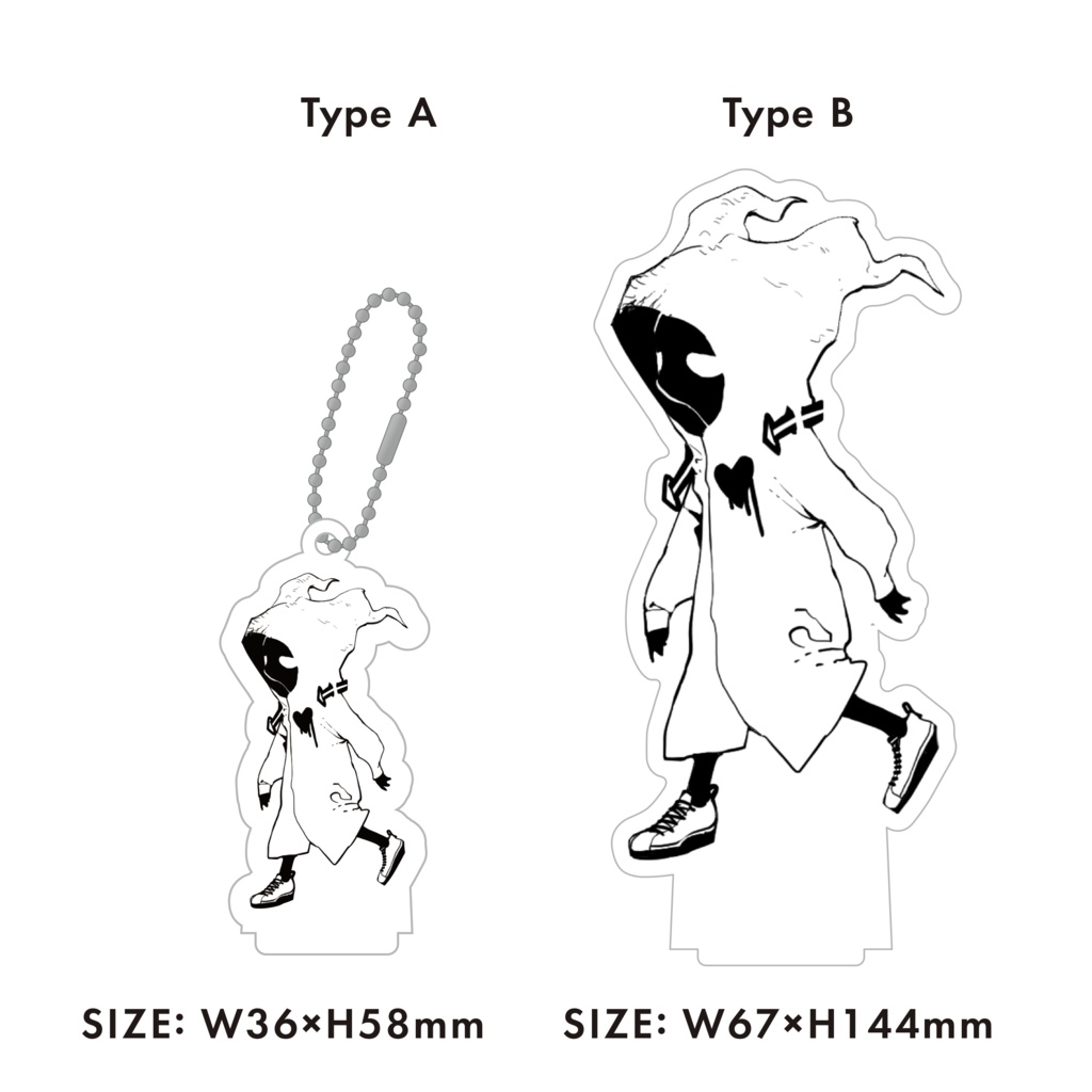 「FUZI」アクリルスタンド(キーホルダー) Acrylic Stand(Keychain)