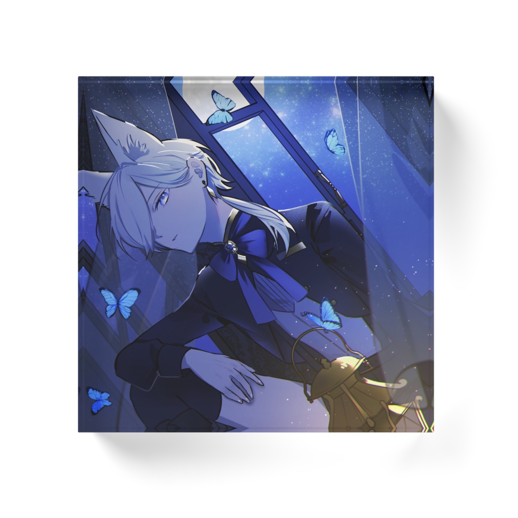 月蝶アクリルブロック