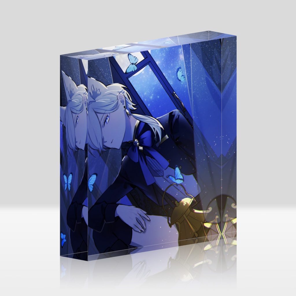 月蝶アクリルブロック