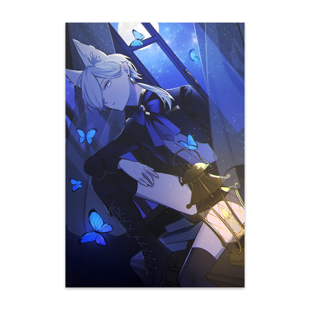 月蝶ポストカード