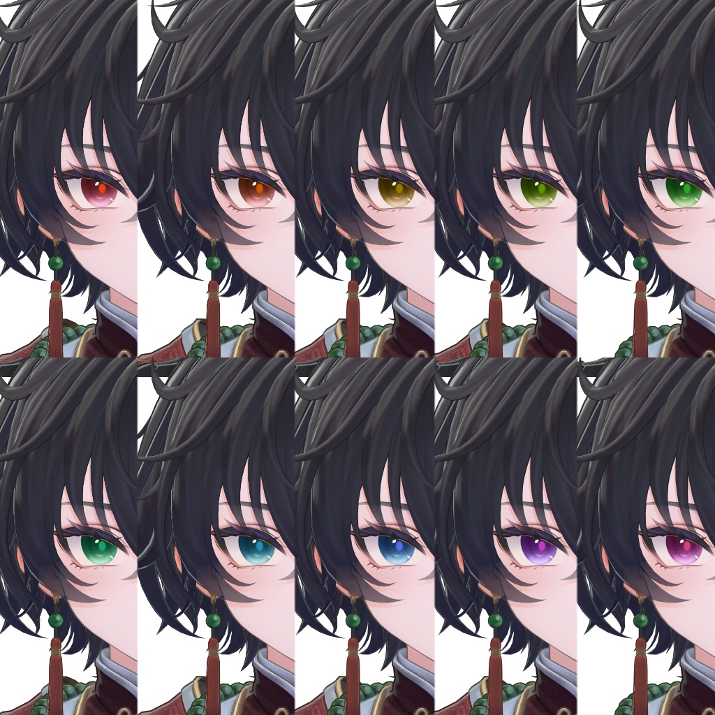 【VRC】墨惺くんシンプルEYEテクスチャ(瞳孔とカスタマイズできる!)