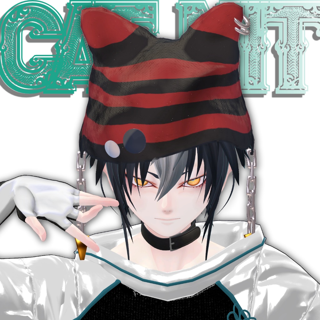[VRC想定アクセサリー] cat nit (帽子)