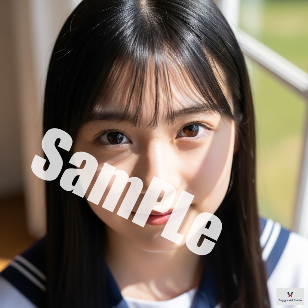①【高画質AI写真集】 瑞々しい制服美少女(セーラー服中心)50枚