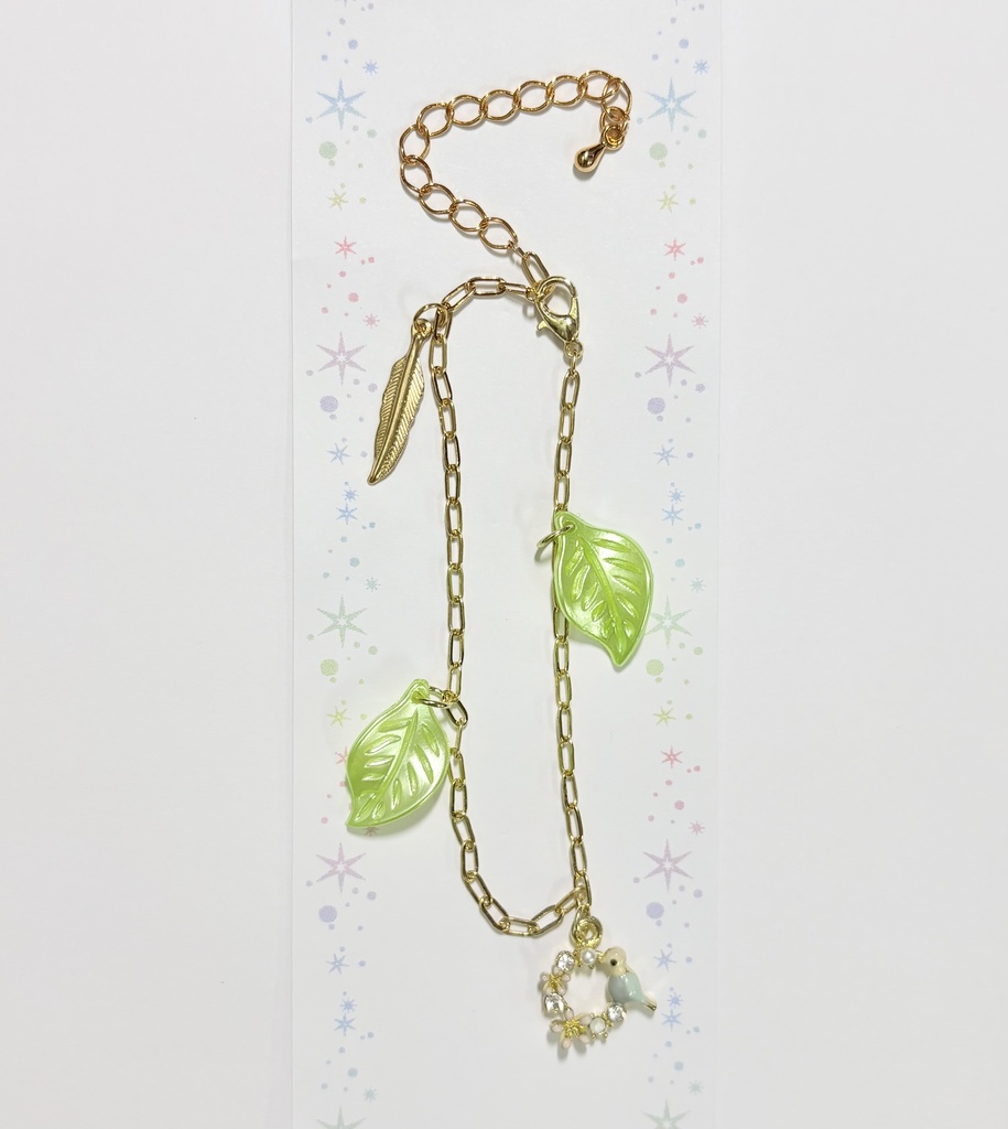 ハンドメイド　ブレスレット　グリーン　マーグイメージ