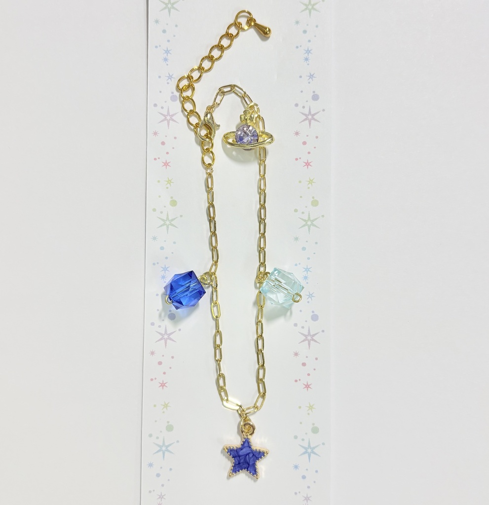 ハンドメイド　ブレスレット　ブルー　タケルイメージ