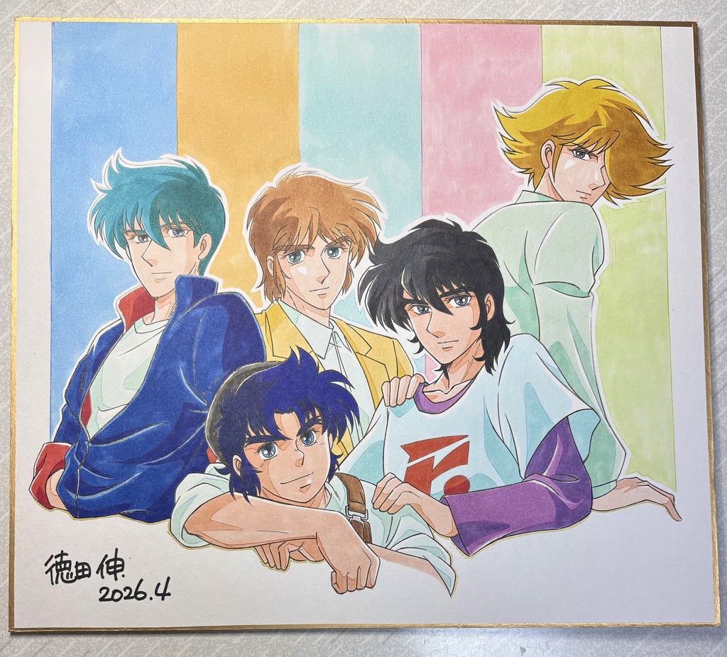 色紙(大サイズ)「鎧伝サムライトルーパー」手描きファンアート