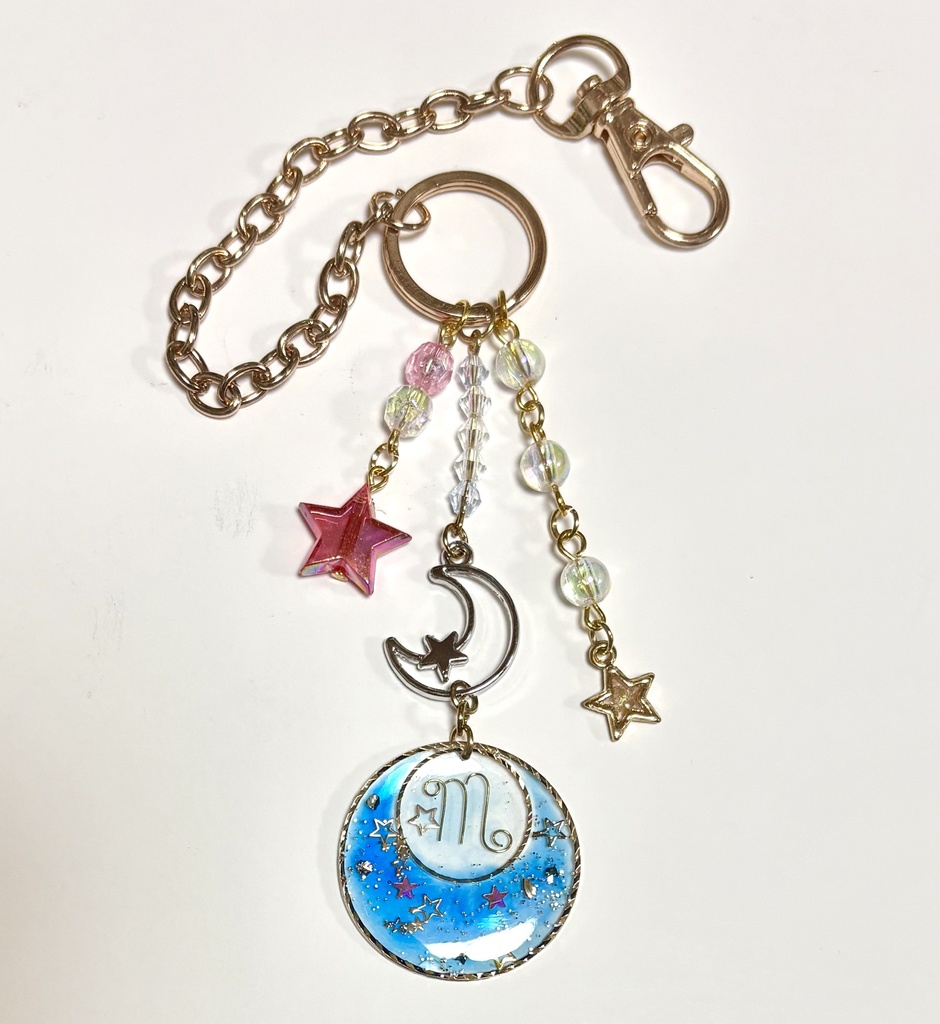 ハンドメイド　星座バッグチャーム(蠍座)