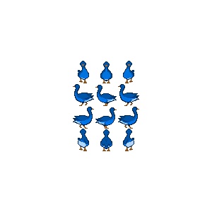 『雁』アバター 3色