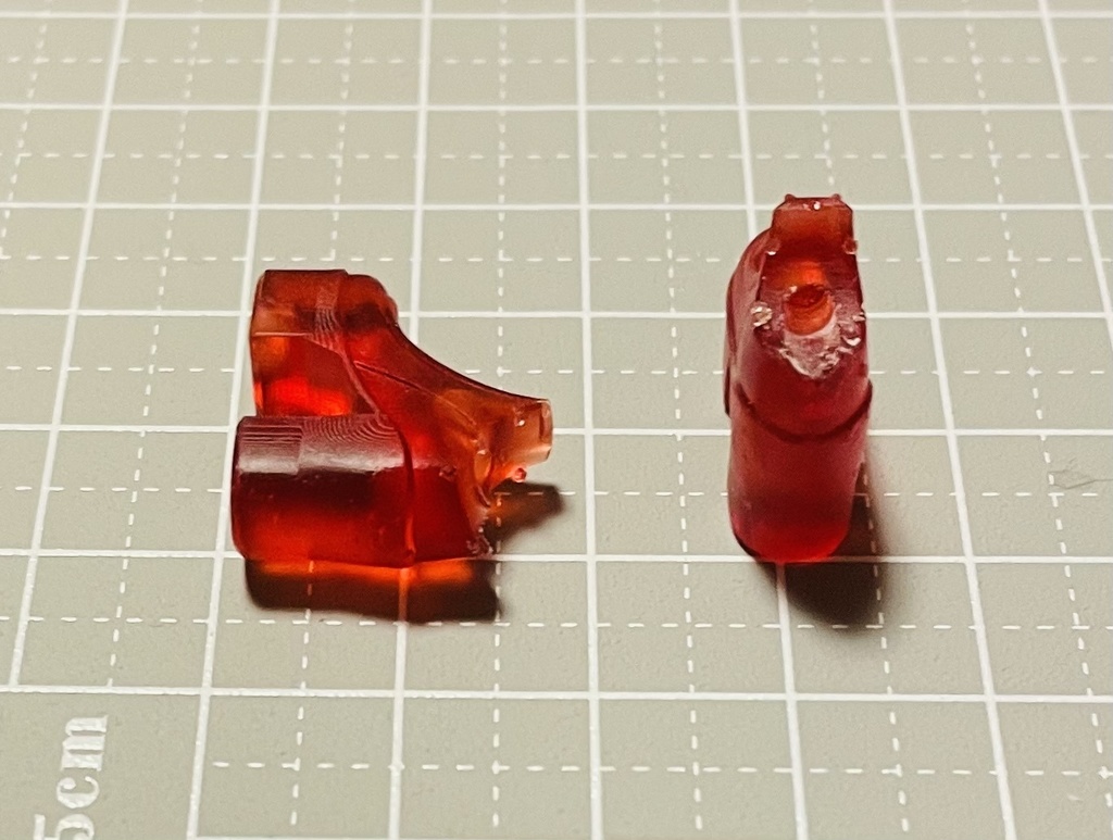 試作赤い厚底ブーツ