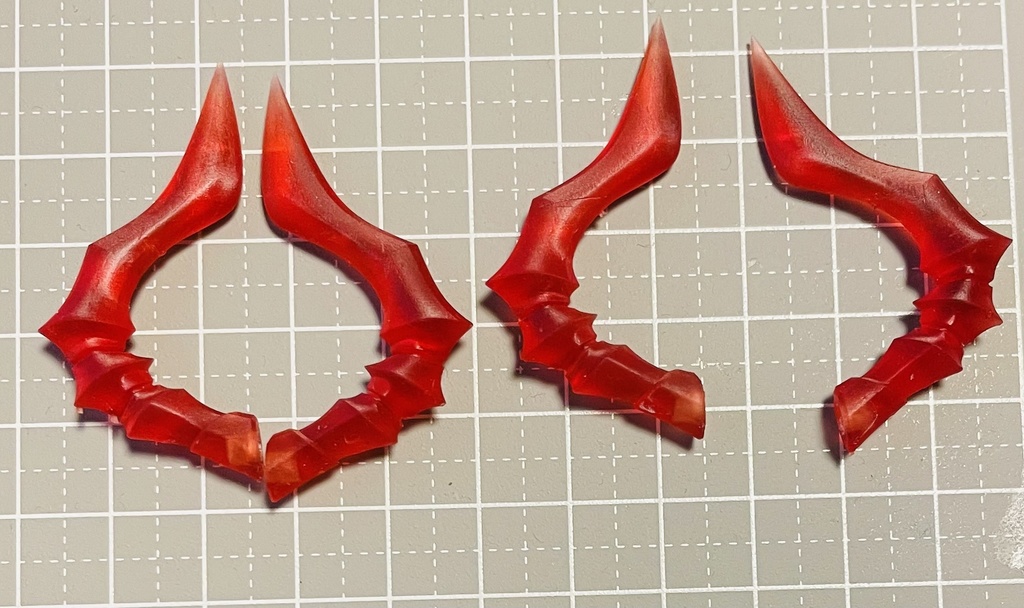 角セット 偃月 赤