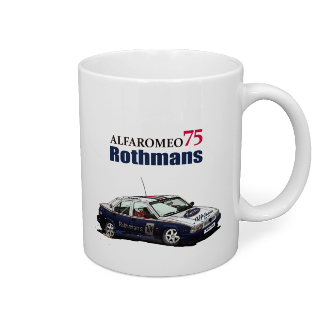 Alfa Romeo 75 Rothmans マグカップ Volf505 Booth