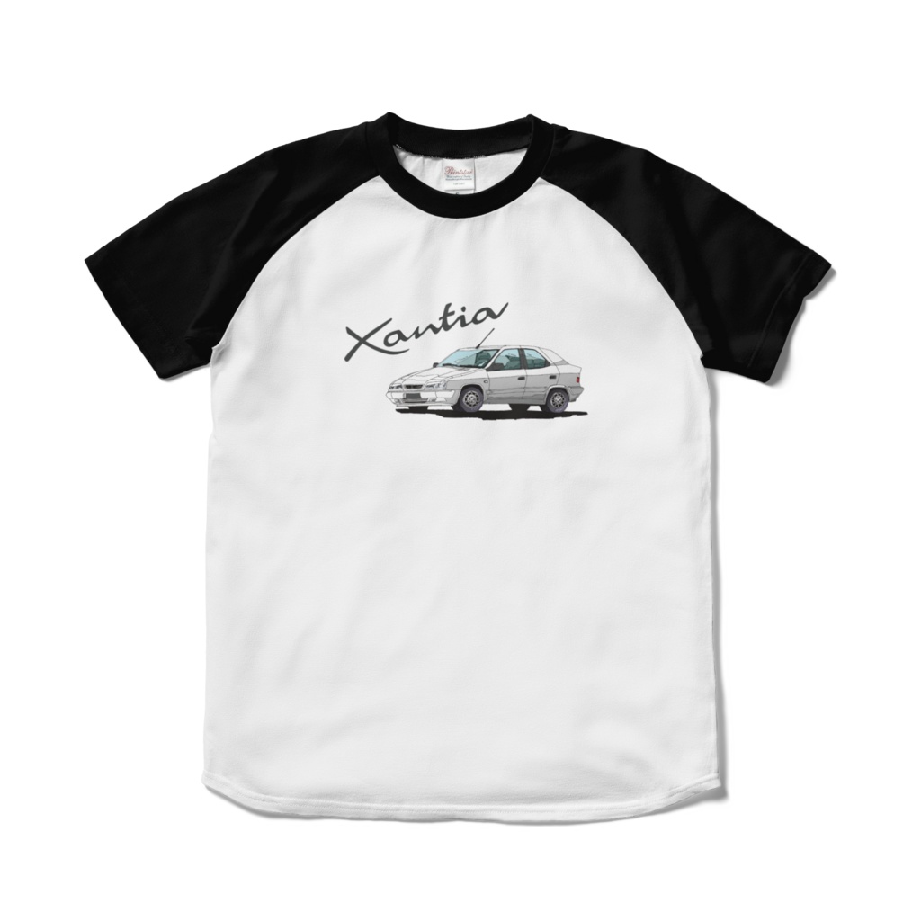 ラグランTシャツ　シトロエンエグザンティア（ホワイト）