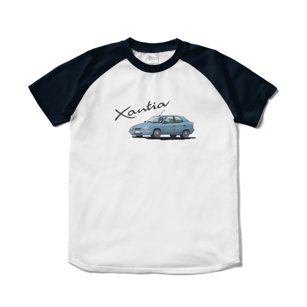 ラグランTシャツ シトロエンエグザンティア(ライトブルー)