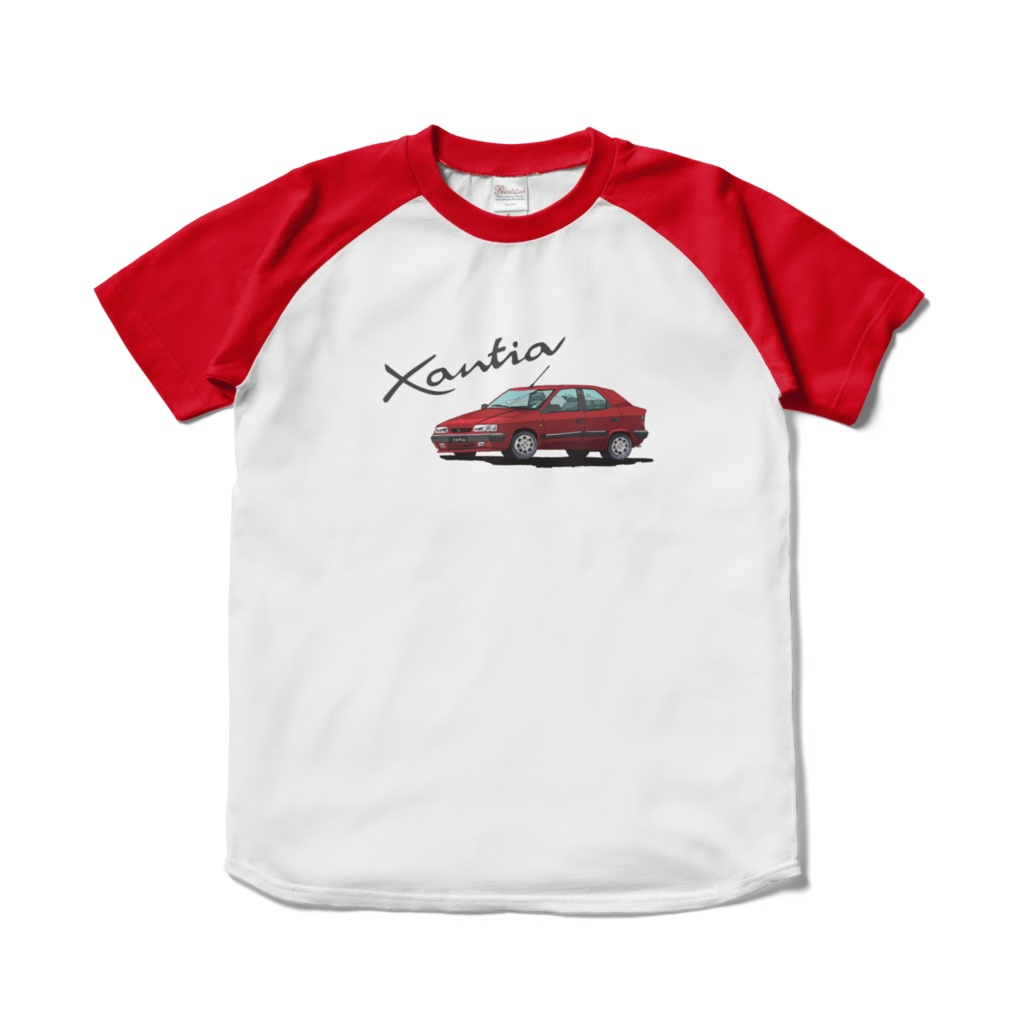 ラグランTシャツ シトロエンエグザンティア(レッド)