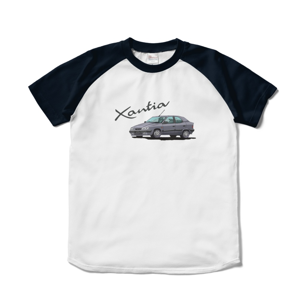 ラグランTシャツ シトロエンエグザンティア(シルバー)