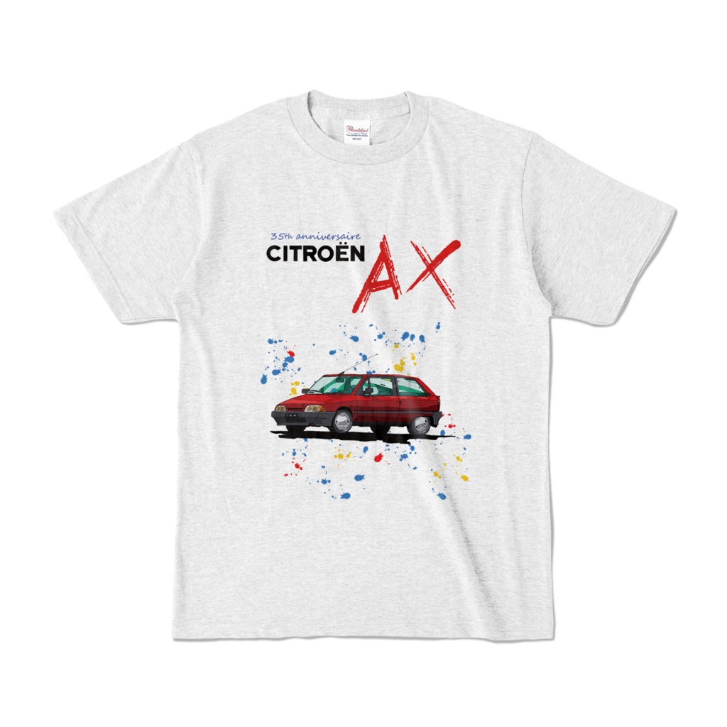 シトロエンAXカラーTシャツ(レッド)