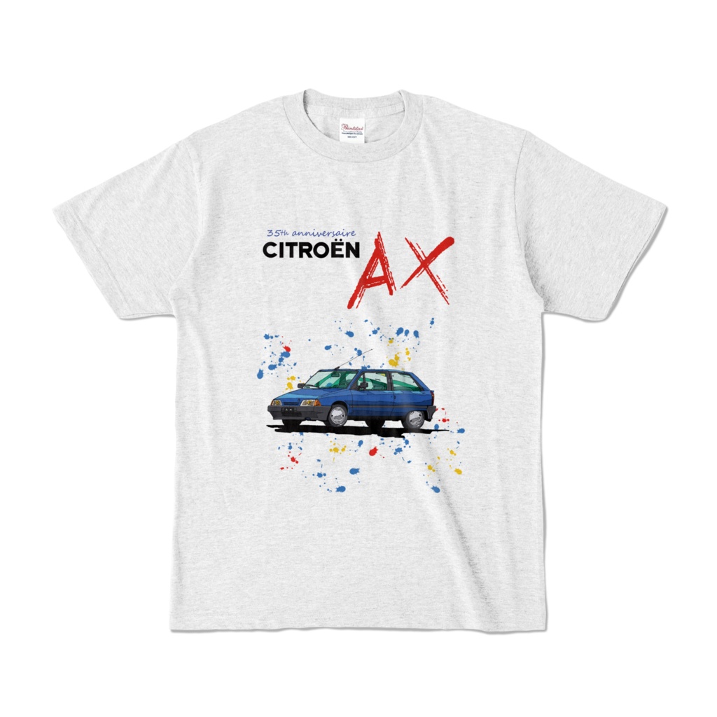 シトロエンAXカラーTシャツ(ブルー)