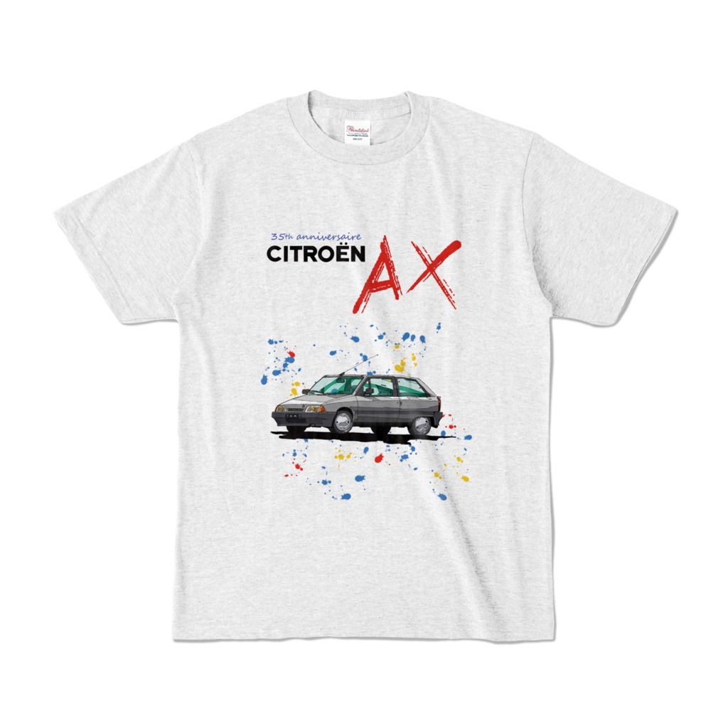 シトロエンAXカラーTシャツ(シルバー)