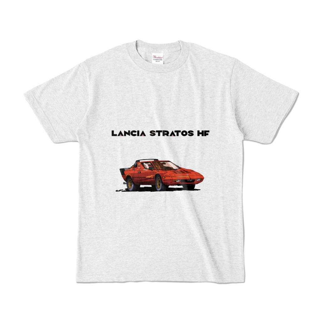 ランチアストラトスHF カラーTシャツ(レッド)