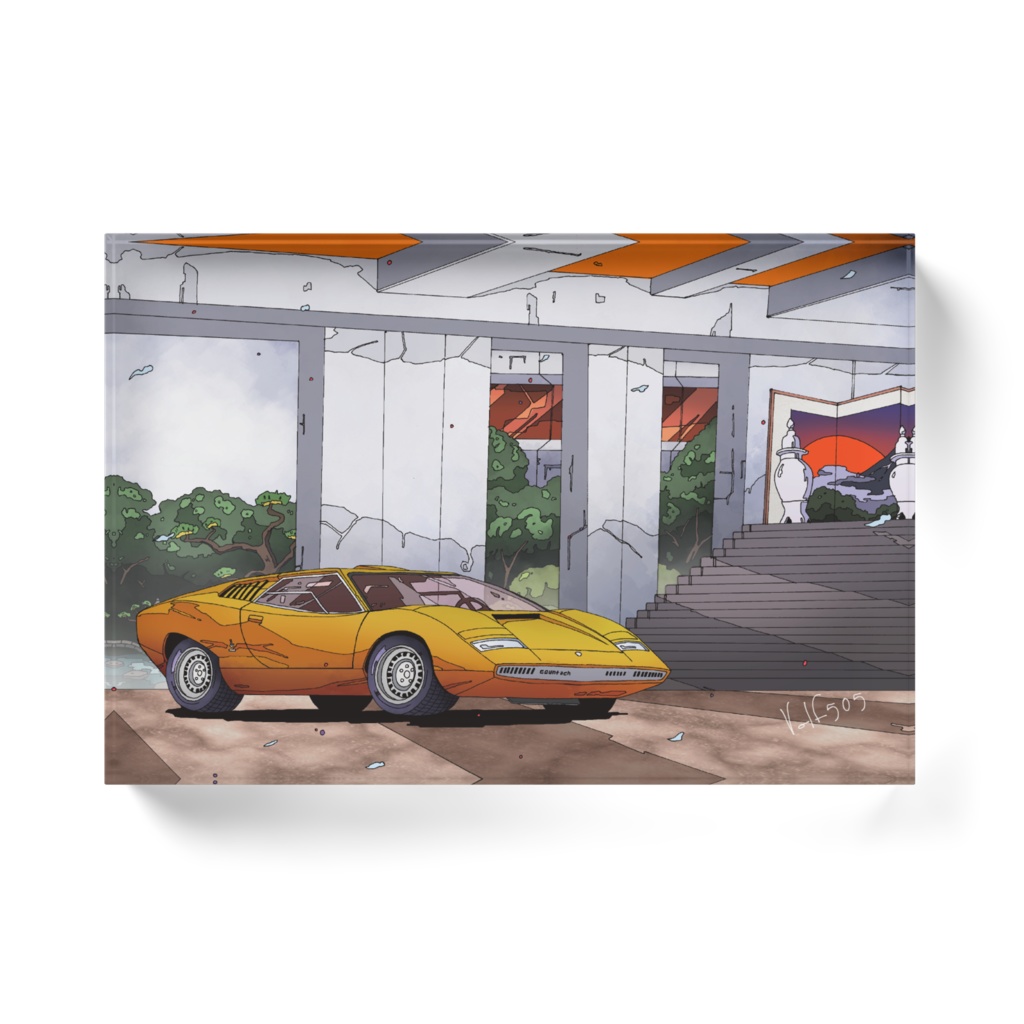 ランボルギーニカウンタックプロト アクリルブロック